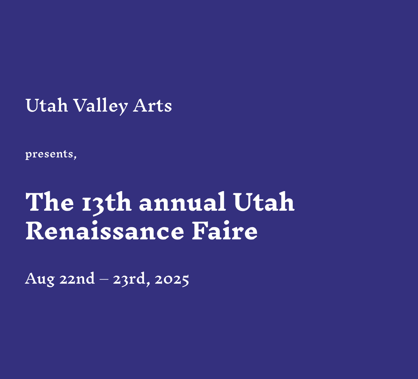 Utah Renaissance Faire 2025